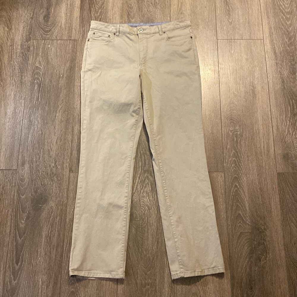 L.L. Bean 5-pocket Grey Khakis 36x32